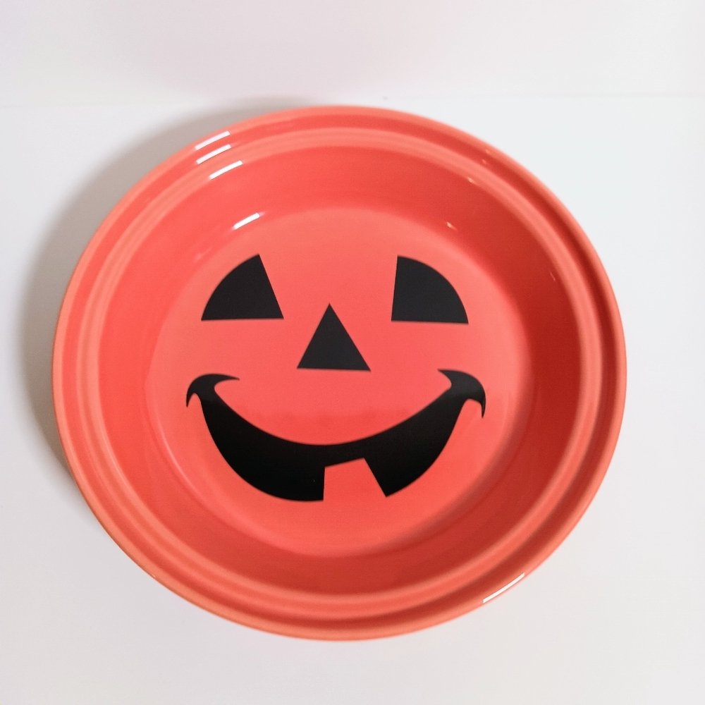 Fiesta Happy Pumpkin Jack-o-lantern 10” Pie Plate Homer Laughlin